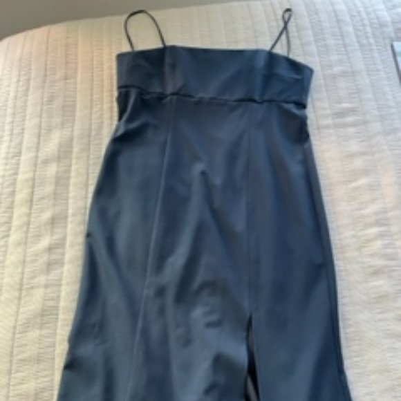 Amsale "Bray" Bridesmaid Dress_French Blue, Size 10 - Picture 2 of 4